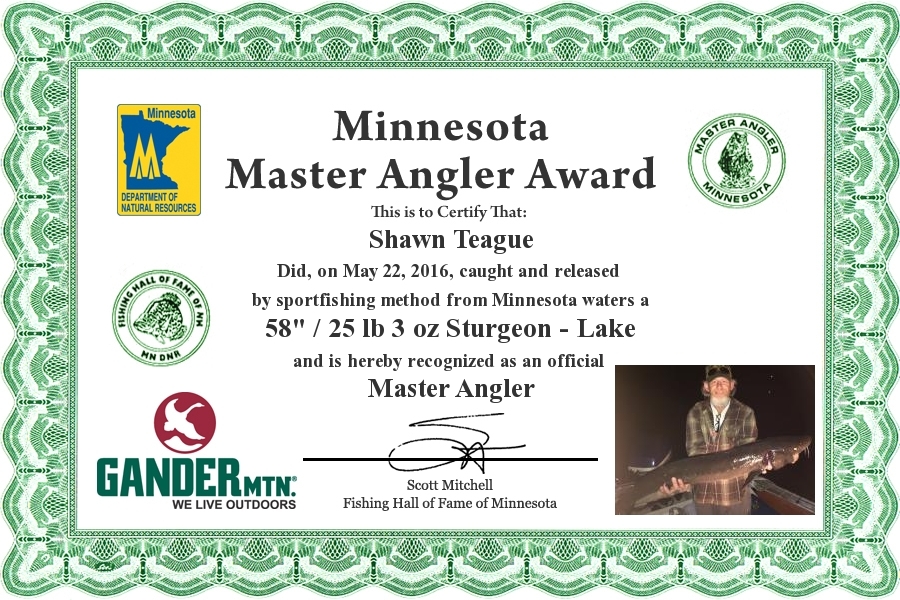 Shawn Teague Fishing Hall of Fame of Minnesota