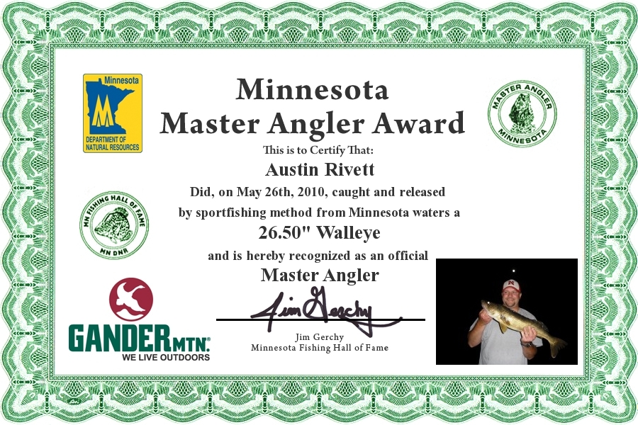 Austin Rivett - Fishing Hall of Fame of Minnesota